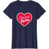 imageBarbie  Valentine Barbie Heart TShirtNavy Blue