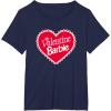 imageBarbie  Valentine Barbie Heart TShirtNavy Blue