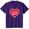 imageBarbie  Valentine Barbie Heart TShirtPurple