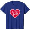imageBarbie  Valentine Barbie Heart TShirtRoyal Blue