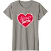 imageBarbie  Valentine Barbie Heart TShirtSlate Grey