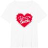 imageBarbie  Valentine Barbie Heart TShirtWhite