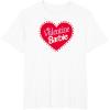 imageBarbie  Valentine Barbie Heart TShirtWhite