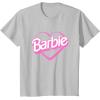 imageBarbie Heart TShirtSilver Grey