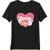 imageBarbie Heart and Flowers Premium Triblend TShirtBlack