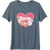 imageBarbie Heart and Flowers Premium Triblend TShirtSlate Grey
