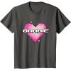 imageBarbie Pixel Valentines Heart TShirtAsphalt Grey