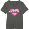 imageBarbie Pixel Valentines Heart TShirtAsphalt Grey