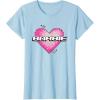 imageBarbie Pixel Valentines Heart TShirtBaby Blue