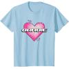imageBarbie Pixel Valentines Heart TShirtBaby Blue