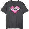 imageBarbie Pixel Valentines Heart TShirtDark Heather Grey