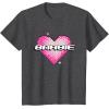 imageBarbie Pixel Valentines Heart TShirtDark Heather Grey