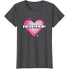 imageBarbie Pixel Valentines Heart TShirtDark Heather Grey