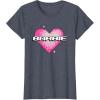 imageBarbie Pixel Valentines Heart TShirtHeather Blue