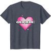 imageBarbie Pixel Valentines Heart TShirtHeather Blue