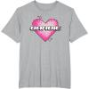imageBarbie Pixel Valentines Heart TShirtHeather Grey