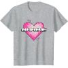 imageBarbie Pixel Valentines Heart TShirtHeather Grey