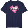 imageBarbie Pixel Valentines Heart TShirtNavy Blue