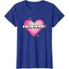 imageBarbie Pixel Valentines Heart TShirtRoyal Blue