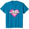 imageBarbie Pixel Valentines Heart TShirtSapphire Blue