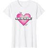 imageBarbie Pixel Valentines Heart TShirtWhite