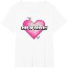 imageBarbie Pixel Valentines Heart TShirtWhite