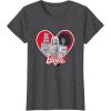 imageBarbie Red Heart TShirtDark Heather Grey