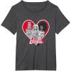imageBarbie Red Heart TShirtDark Heather Grey