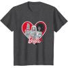 imageBarbie Red Heart TShirtDark Heather Grey
