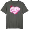 imageBarbie Valentines Day Heart TShirtAsphalt Grey