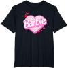 imageBarbie Valentines Day Heart TShirtBlack