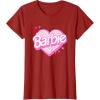 imageBarbie Valentines Day Heart TShirtCranberry Red