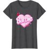 imageBarbie Valentines Day Heart TShirtDark Heather Grey