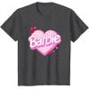 imageBarbie Valentines Day Heart TShirtDark Heather Grey