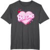 imageBarbie Valentines Day Heart TShirtDark Heather Grey