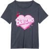 imageBarbie Valentines Day Heart TShirtHeather Blue