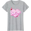imageBarbie Valentines Day Heart TShirtHeather Grey