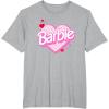 imageBarbie Valentines Day Heart TShirtHeather Grey