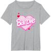 imageBarbie Valentines Day Heart TShirtHeather Grey