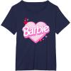 imageBarbie Valentines Day Heart TShirtNavy Blue