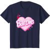 imageBarbie Valentines Day Heart TShirtNavy Blue