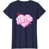 imageBarbie Valentines Day Heart TShirtNavy Blue