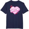 imageBarbie Valentines Day Heart TShirtNavy Blue