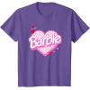 imageBarbie Valentines Day Heart TShirtPurple Heather