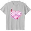 imageBarbie Valentines Day Heart TShirtSilver Grey