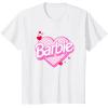 imageBarbie Valentines Day Heart TShirtWhite