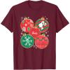 imageBarbie  Holiday Ornaments TShirtBurgundy