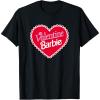 imageBarbie  Valentine Barbie Heart TShirtBlack