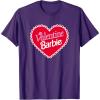 imageBarbie  Valentine Barbie Heart TShirtPurple