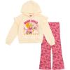 imageBarbie Girls Fleece Hoodie and Leggings Outfit Set Toddler to Big Kid Sizes 2T  1820Cream  Pink